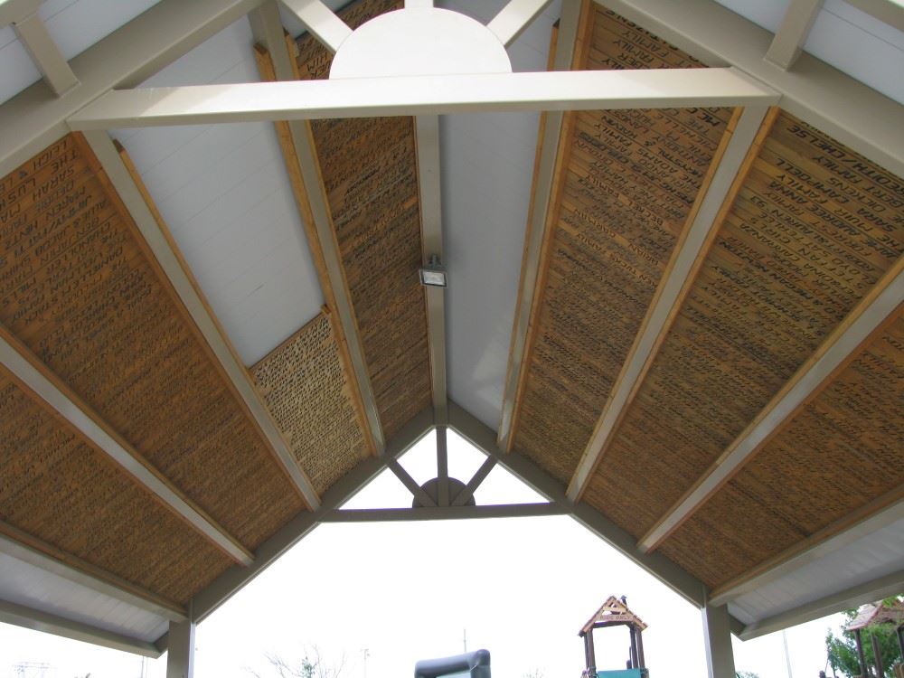 Grand Opening Showing Ceiling Full of  Name Boards
